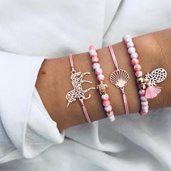 Boho Jewelry Bracelets & Bangles for Women Bohemian Vintage Bead Bracelets Set For Women Fashion Multilayer Accessories Bijoux
