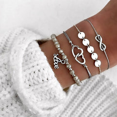 Boho Jewelry Bracelets & Bangles for Women Bohemian Vintage Bead Bracelets Set For Women Fashion Multilayer Accessories Bijoux